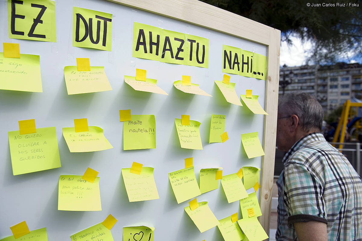 Afagi elkartea Oñatin ere ariko da, alzheimerraren estigma ezabatzeko